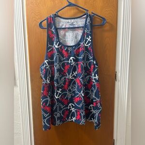 Disney Cruise Line Anchor Print Tank Top
